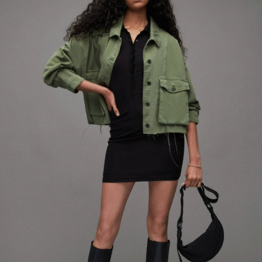 All Saints - Mora Oversized Cropped Jacket - NWT's - Size 10